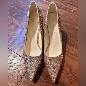 Rose Gold Glitter Heels